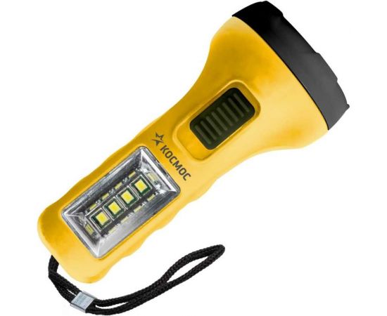 Ручной фонарь КОСМОС 0,5Вт LED+4SMD(1Вт)/1xAA/корпус ABS-пластик/ремешок ручной, KOC119B 