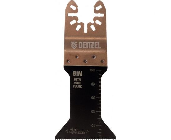 Насадка режущая по металлу и дереву для МФИ (44х1.4 мм; Т-образная; BiM; мелкий зуб) Denzel 782307 – изображение 2