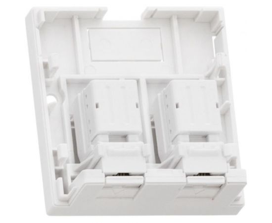 Настенная розетка NIKOMAX 2 порта, со шторками, белая NMC-WO2UD2-FT-ST-WT – изображение 2