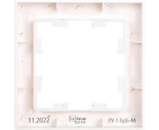 1-местная рамка IEK Brite ip44 ру-1-брб-44 белый BR-M12-44-K01 – изображение 2