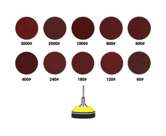 Набор шлифовальных кругов с держателем RT101 101 предмет для гравера DEKO 065-0675 – изображение 2