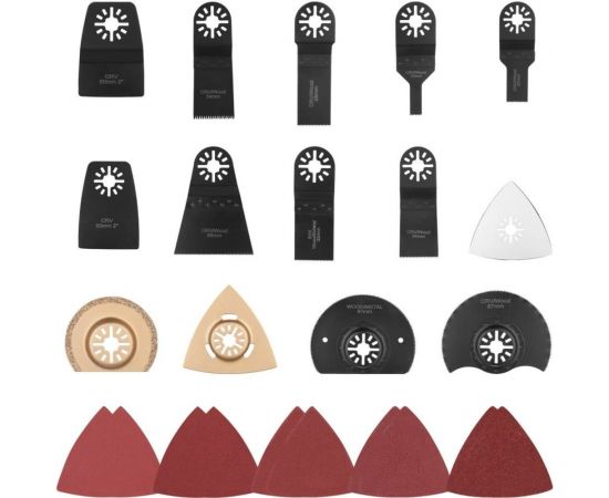 Набор универсальных насадок в кейсе DKBS24 24 предмета для реноватора DEKO 065-0908 – изображение 2