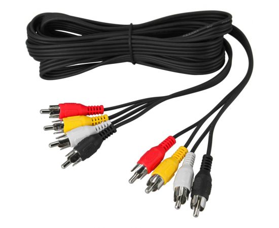 Кабель REXANT 4 RCA - 4 RCA 3 м, черный 17-0304 – изображение 2