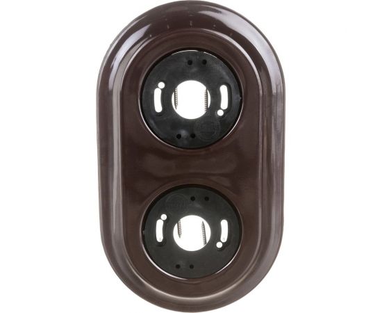 Рамка Retrika ретро, керамика, серия Colony, двойная, коричневый RC-02002 – изображение 2