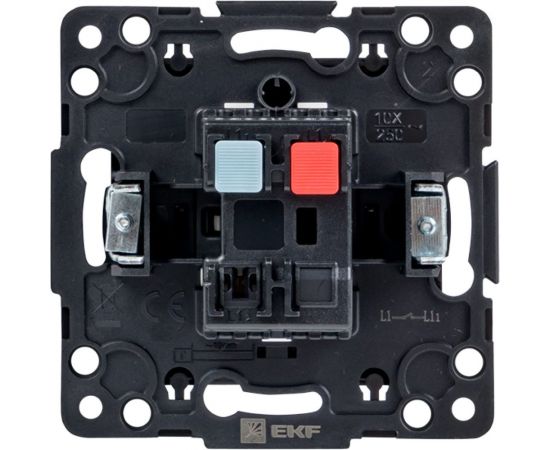 Механизм 1-клавишного выключателя EKF PROxima Стокгольм, 10А, черный EZV10-021-10 – изображение 2