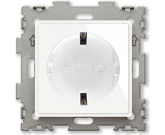Электрическая розетка с заземлением CGSS 16А белая Эстетика GL-W160A-WCG – изображение 2