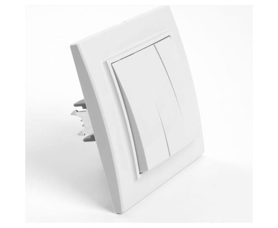 3-клавишный выключатель STEKKER psw10-9007-01, 250в, 10а, серия эрна, белый, 39922 – изображение 2