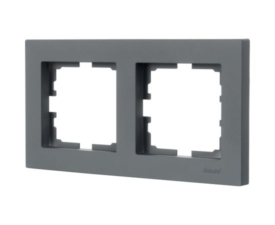 2-ая горизонтальная рамка Lezard VESNA без вставки, графит 742-3400-147 – изображение 2