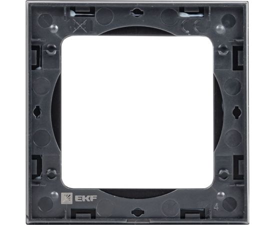 1-местная рамка EKF PROxima Стокгольм, металлическая, черная EZM-G-302-10 – изображение 2