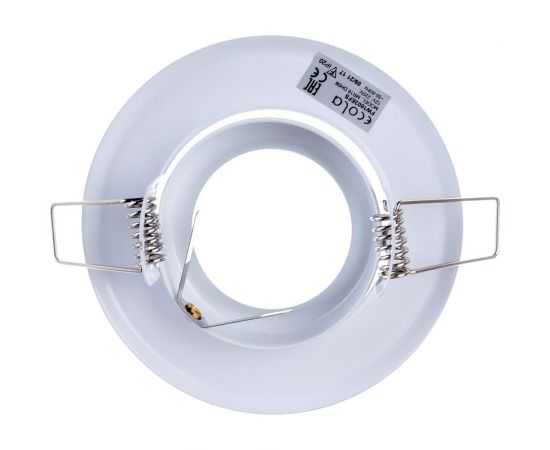 Встраиваемый светильник Ecola MR16 DH09 GU5.3 поворотный плоский скрытый крепеж, белый 25x90 FW1603EFS – изображение 3