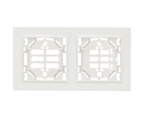 2-местная вертикальная рамка EKF Минск белая Basic ERM-G-312-10 – изображение 3