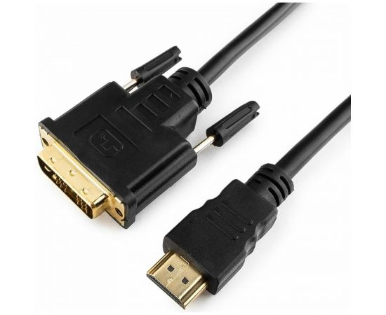 Кабель Cablexpert HDMI-DVI 19M/19M 10м singlelink черный, позолоченные разъемы, экран CC-HDMI-DVI-10MC – изображение 3