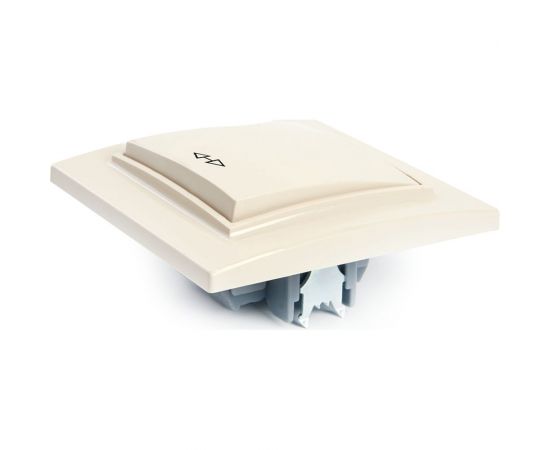 Перекрестный переключатель STEKKER 1-клавишный psw10-9009-02, 250в, 10а, серия эрна, слоновая кость, 39926 – изображение 3