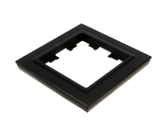 1-местная рамка IEK Brite ру-1-брч черный BR-M12-K02 – изображение 3