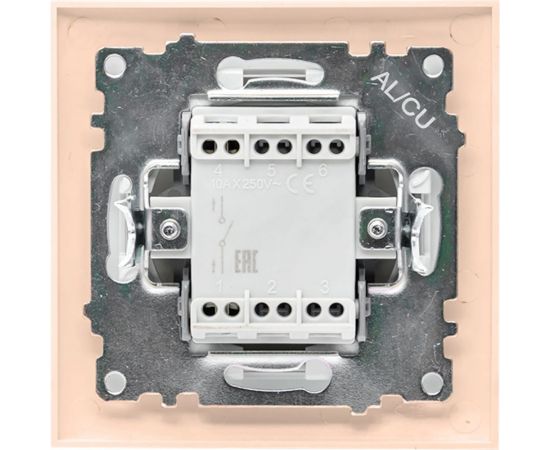 1-клавишный выключатель EKF Валенсия, 10А кремовый PROxima EWV10-021-20 – изображение 3