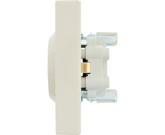 Двойная розетка Lezard VESNA с заземлением, ПБТ, крем 742-0300-127B – изображение 3
