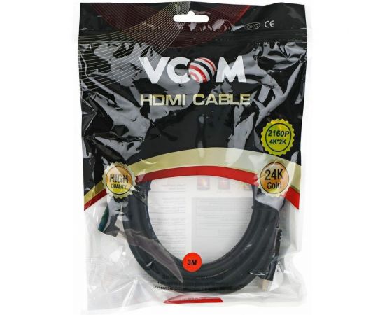 Кабель VCOM HDMI=HDMI-угловой коннектор 90 градусов 3м, 2.0V CG523-3M – изображение 3