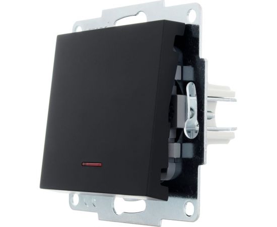 Выключатель Lezard VESNA с подсветкой чёрный бархат 742-4288-111 – изображение 3