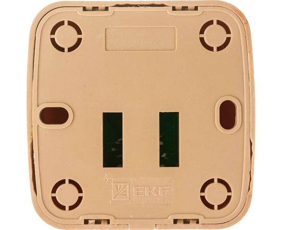 1-местная розетка EKF Минск RJ-45 ОП, 1А, 120В, светлое дерево EGK01-035-30 – изображение 3
