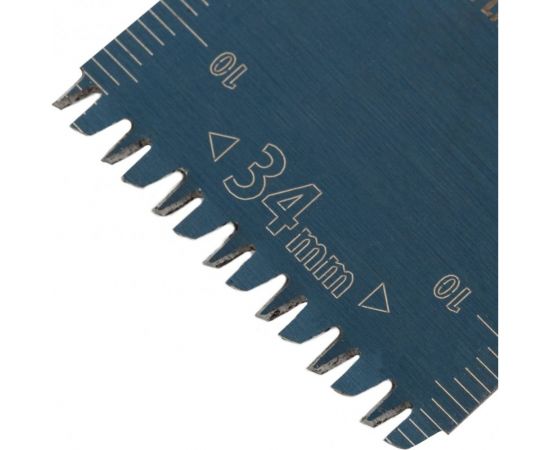 Насадка режущая пазовая прямая HCS по дереву, ламинату 34х2.5 мм для МФИ Denzel 782315 – изображение 3