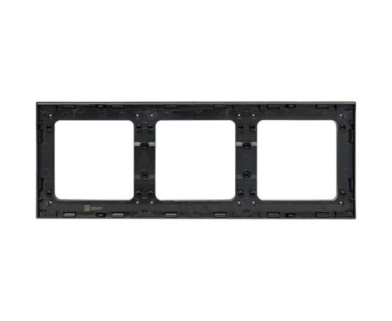 3-местная рамка EKF Стокгольм черная EAM-G-302-30 – изображение 3