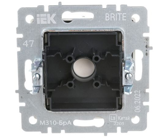 Заглушка с суппортом IEK Brite мз10-бра алюминий BR-PL10-K47 – изображение 3