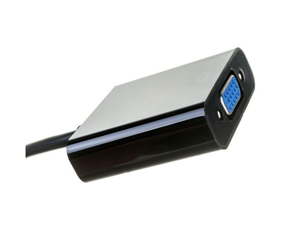 Переходник Cablexpert miniDisplayPort - VGA A-m, 20M/15F, длина 15см, черный, пакет DPM-VGAF-02 – изображение 3