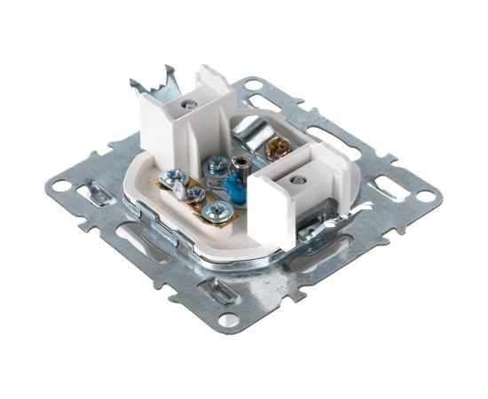 Телевизионная 1-местная розетка STEKKER 75 Ом, механизм, белый PST00-9108-01 39315 – изображение 3