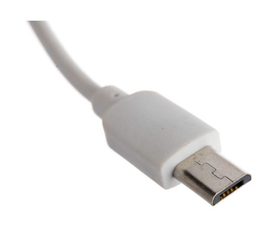Кабель REXANT USB microUSB длинный штекер 1М белый 18-4269 – изображение 3