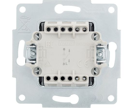 Выключатель Lezard VESNA графит 742-3488-100 – изображение 3