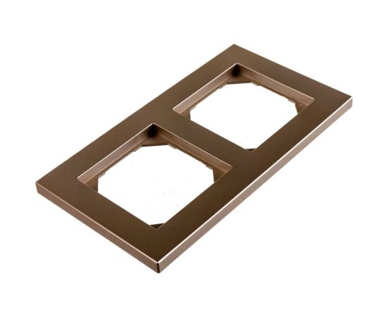 Двойная рамка для розеток LIREGUS Эпсилон K14-245-02 E/Ch шампань 28-319 – изображение 3