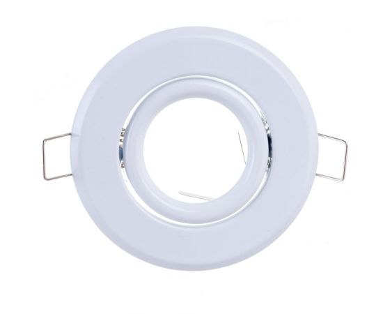 Встраиваемый светильник Ecola MR16 DH09 GU5.3 поворотный плоский скрытый крепеж, белый 25x90 FW1603EFS – изображение 4