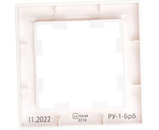 1-местная рамка IEK Brite ру-1-брб белый BR-M12-K01 – изображение 4