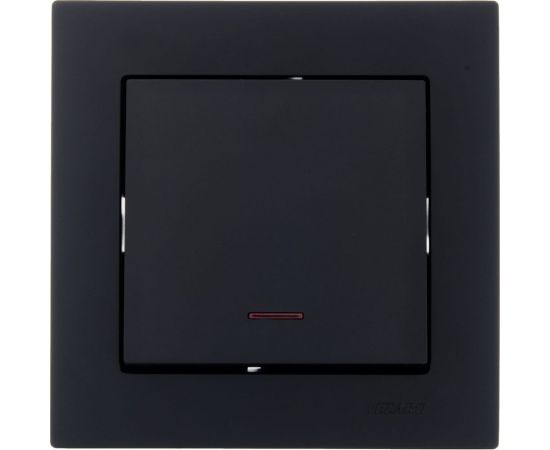 Выключатель Lezard VESNA с подсветкой чёрный бархат 742-4288-111 – изображение 4