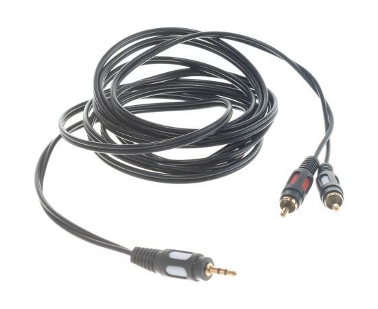 Шнур REXANT Стерео 3,5 мм - 2 RCA, длина 3 метра 17-4234 – изображение 5