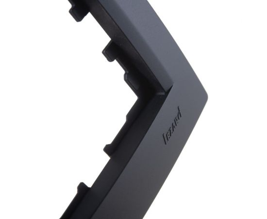 3-ая горизонтальная рамка Lezard KARINA без вставок, чёрный бархат 707-4200-148 – изображение 5