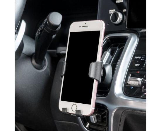 Держатель телефона SKYWAY на дефлектор (шир.65-90мм), черный S00301043 – изображение 5