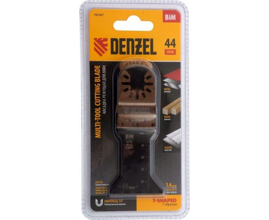 Насадка режущая по металлу и дереву для МФИ (44х1.4 мм; Т-образная; BiM; мелкий зуб) Denzel 782307 – изображение 6