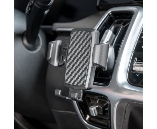 Держатель телефона SKYWAY на дефлектор (шир.65-90мм), черный S00301043 – изображение 6