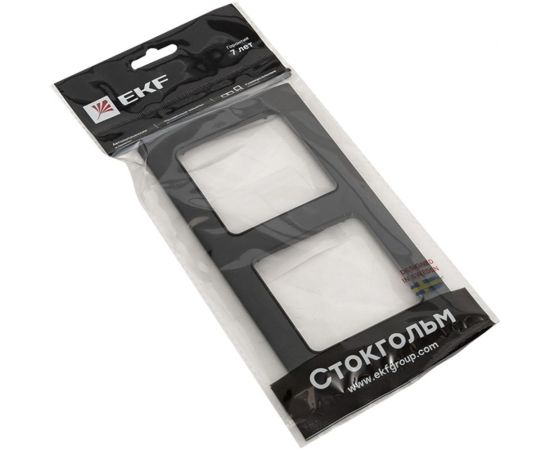 2-местная рамка EKF Стокгольм черная EXM-G-303-30 – изображение 6