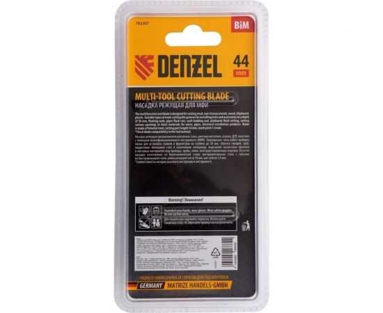 Насадка режущая по металлу и дереву для МФИ (44х1.4 мм; Т-образная; BiM; мелкий зуб) Denzel 782307 – изображение 7