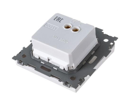 Одноклавишный выключатель CGSS белый "Практика" PL-W101-WCG – изображение 7