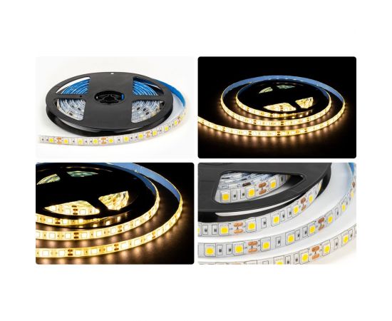 Светодиодная лента OGM 12В, 14,4Вт/м, smd5050, 60д/м, ip65, 12лм/чип, подложка 10мм, 5м, 3000к. / LSE-273 – изображение 7