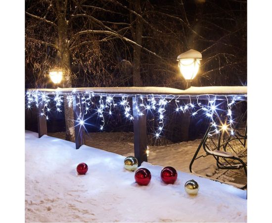 Светодиодная гирлянда NEON-NIGHT Бахрома с эффектом мерцания 4.8х0.6м 176 LED 255-165 – изображение 10