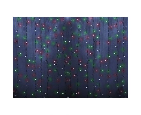 Гирлянда Neon-Night ДОЖДЬ занавес 1.5х1.5м, прозрачный ПВХ, 144 LED МУЛЬТИКОЛОР IP20 235-039 