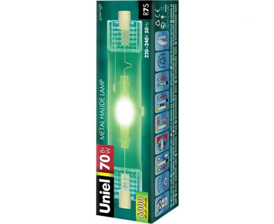 Металлогалогенная линейная лампа Uniel MH-DE-70/GREEN/R7s 04848 