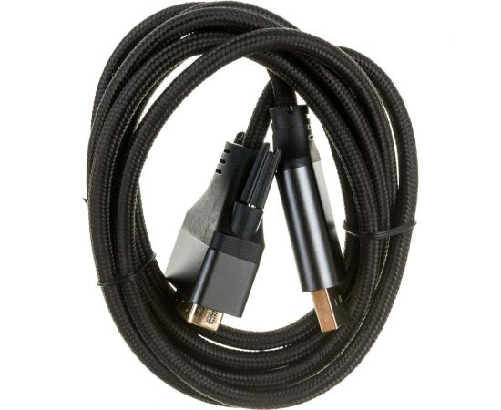 Кабель DisplayPort->DVI Cablexpert 4K 1.8м 20M/25M нейлоновая оплетка металлические разъемы пакет CC-DPM-DVIM-4K-6 