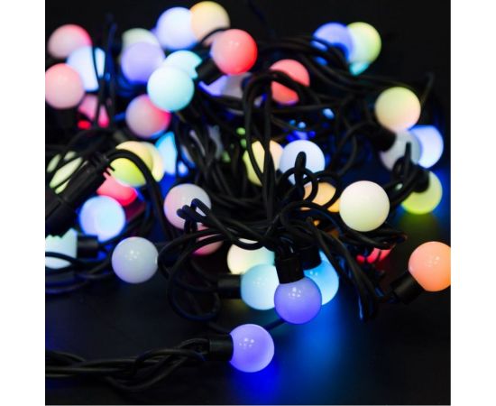 Гирлянда Neon-Night Мультишарики, диаметр 23 мм, 10м, 80 LED, RGB, черный каучук 303-599 