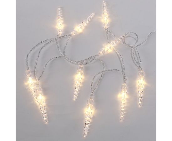 Светодиодная гирлянда NEON-NIGHT Сосульки 1.5м, 10LED, 2хАА 303-093 