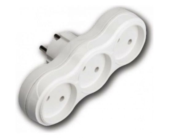 Тройная розетка HOROZ ELECTRIC 300-000-802 без заземления HRZ00001365 